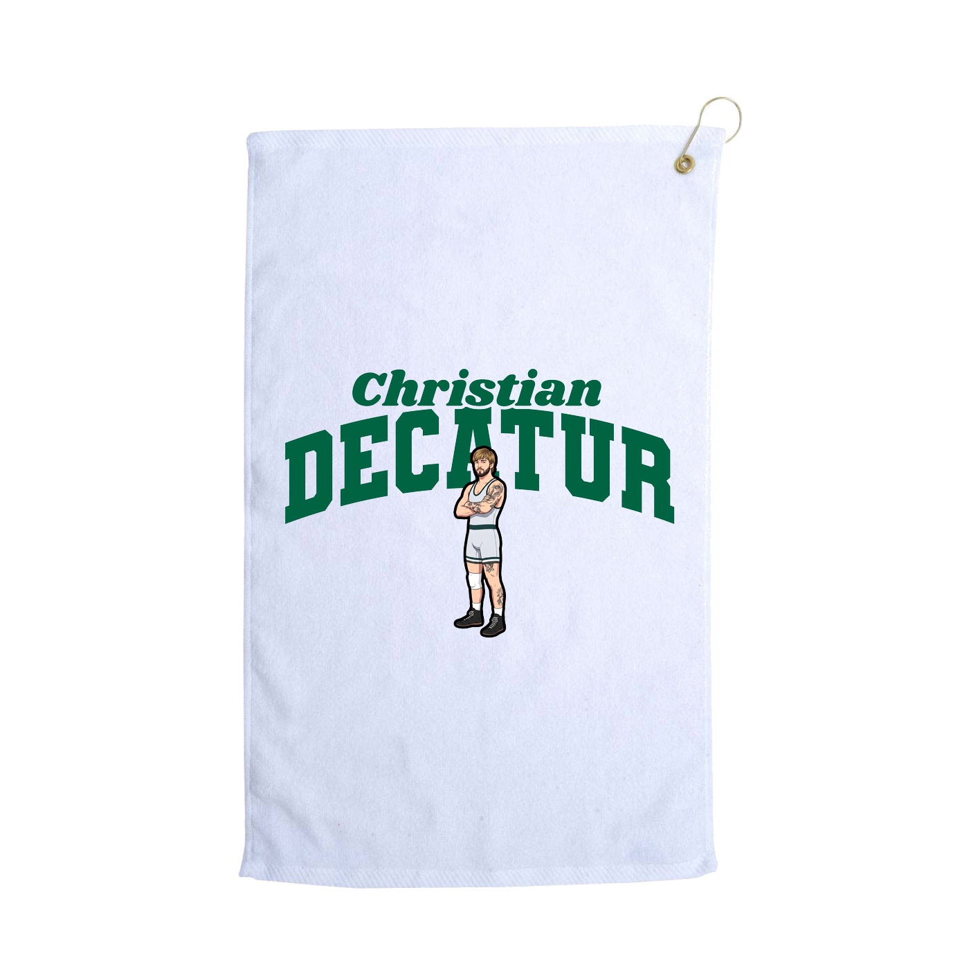 Golf Towel — Signature Arch in White