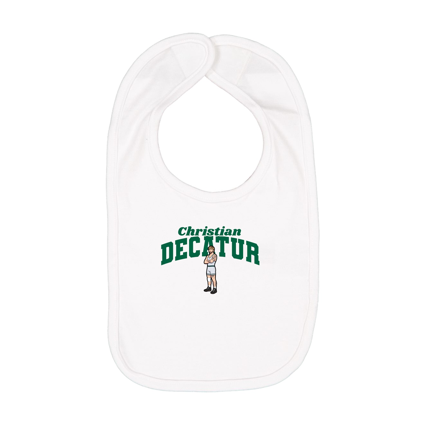 Infant Bib — Signature Arch in White
