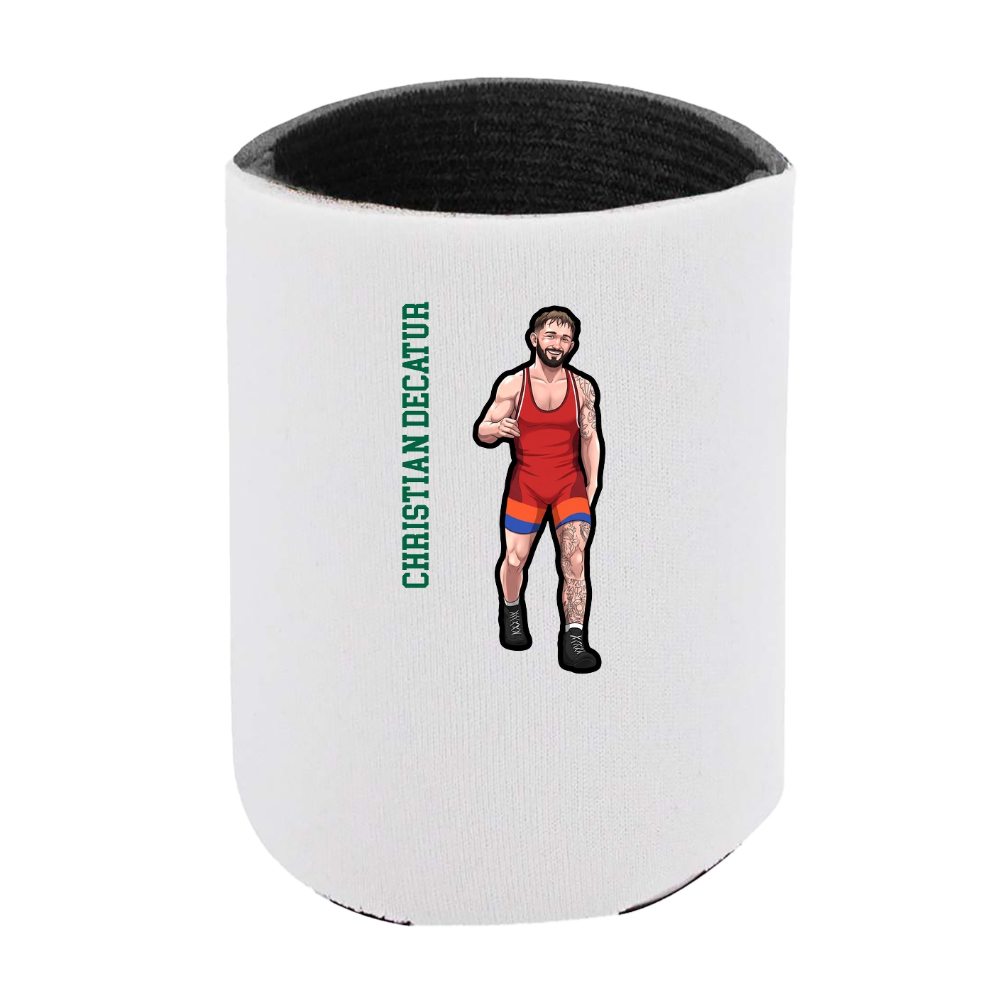 Can Holder — Name Vertical in White
