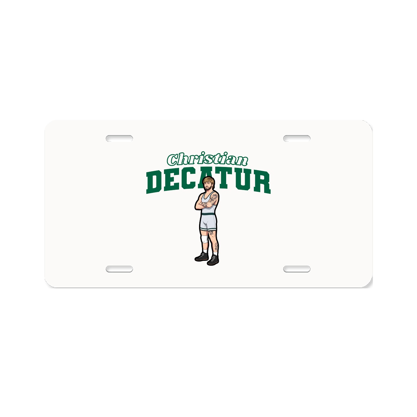 License Plate — Name Arch in Classic