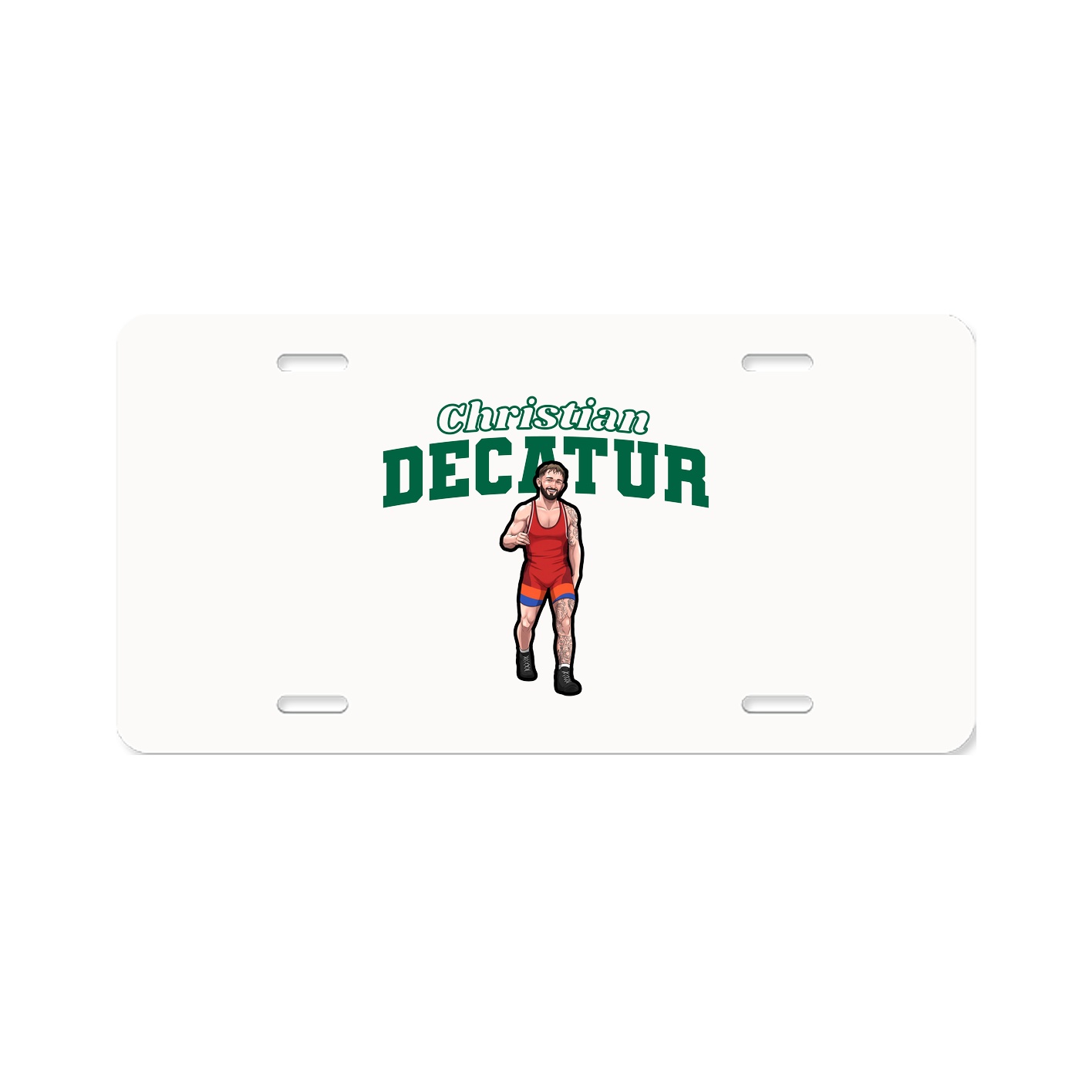 License Plate — Name Arch in Classic