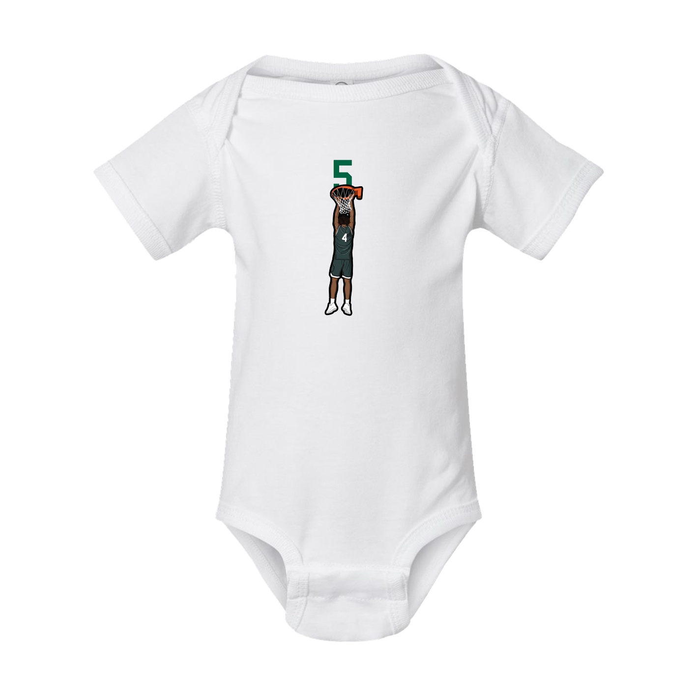 Baby Onesie — Number Top in White
