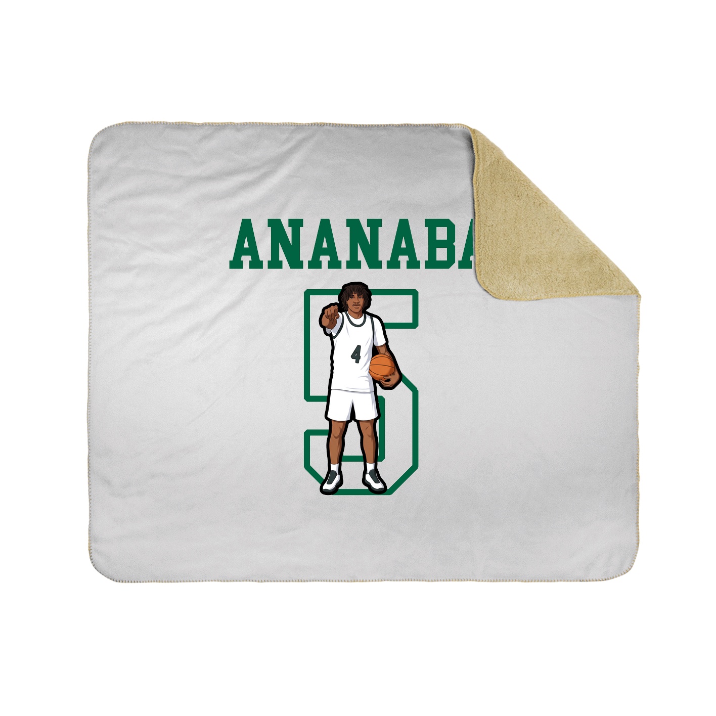 Throw Blanket — Shirsey in White
