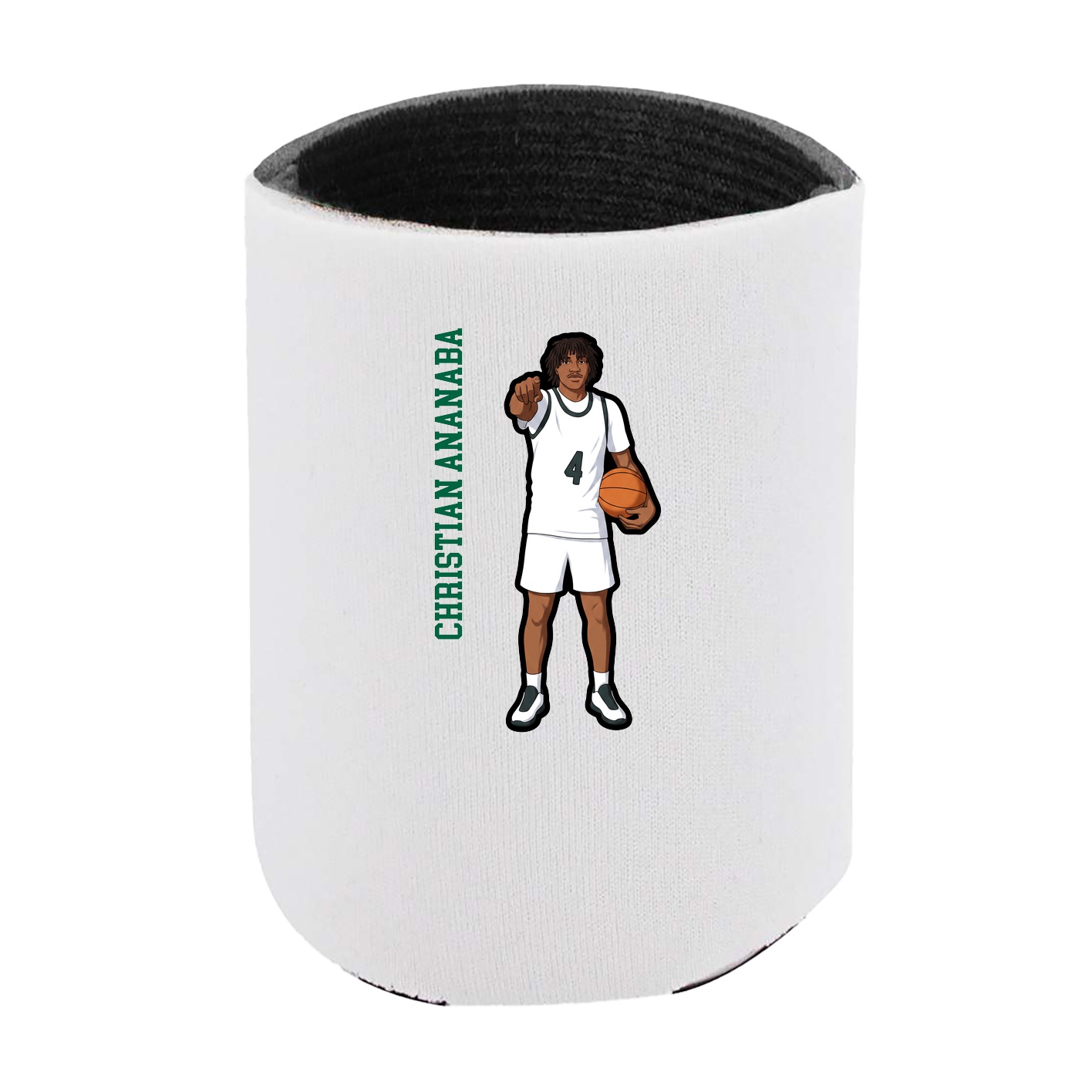 Can Holder — Name Vertical in White