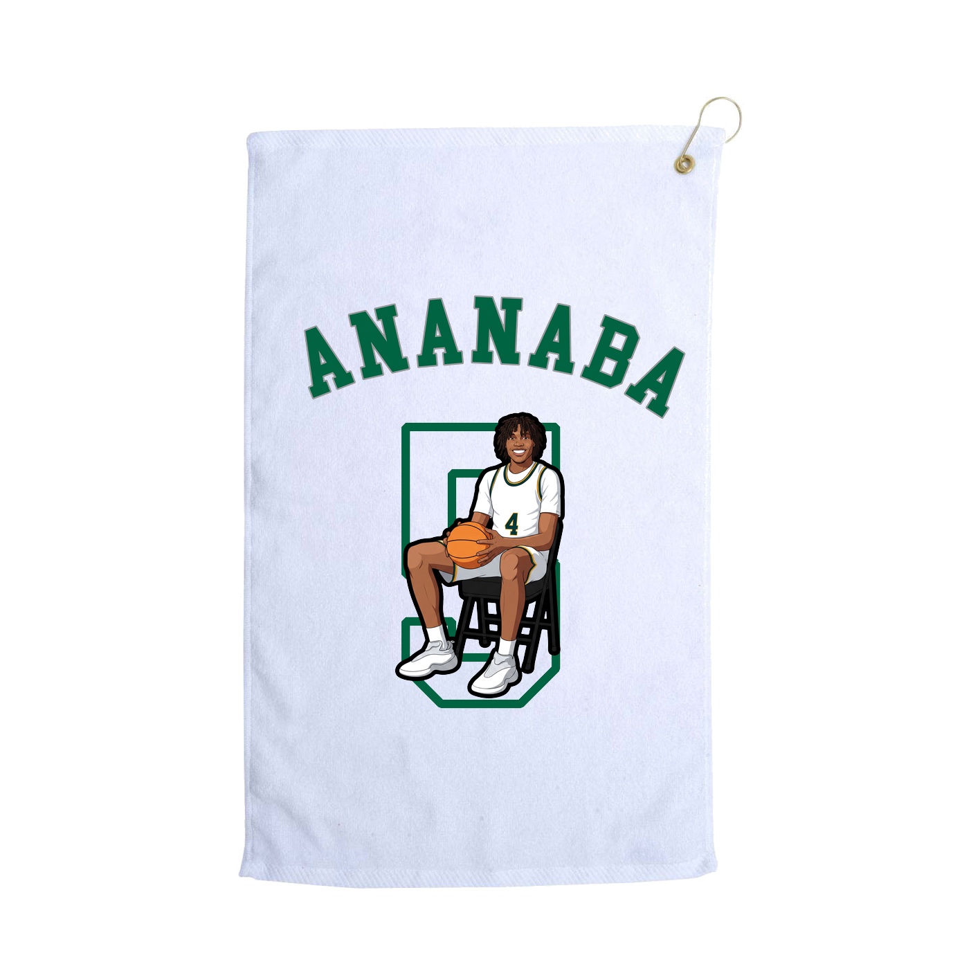 Golf Towel — Shirsey Arch in White
