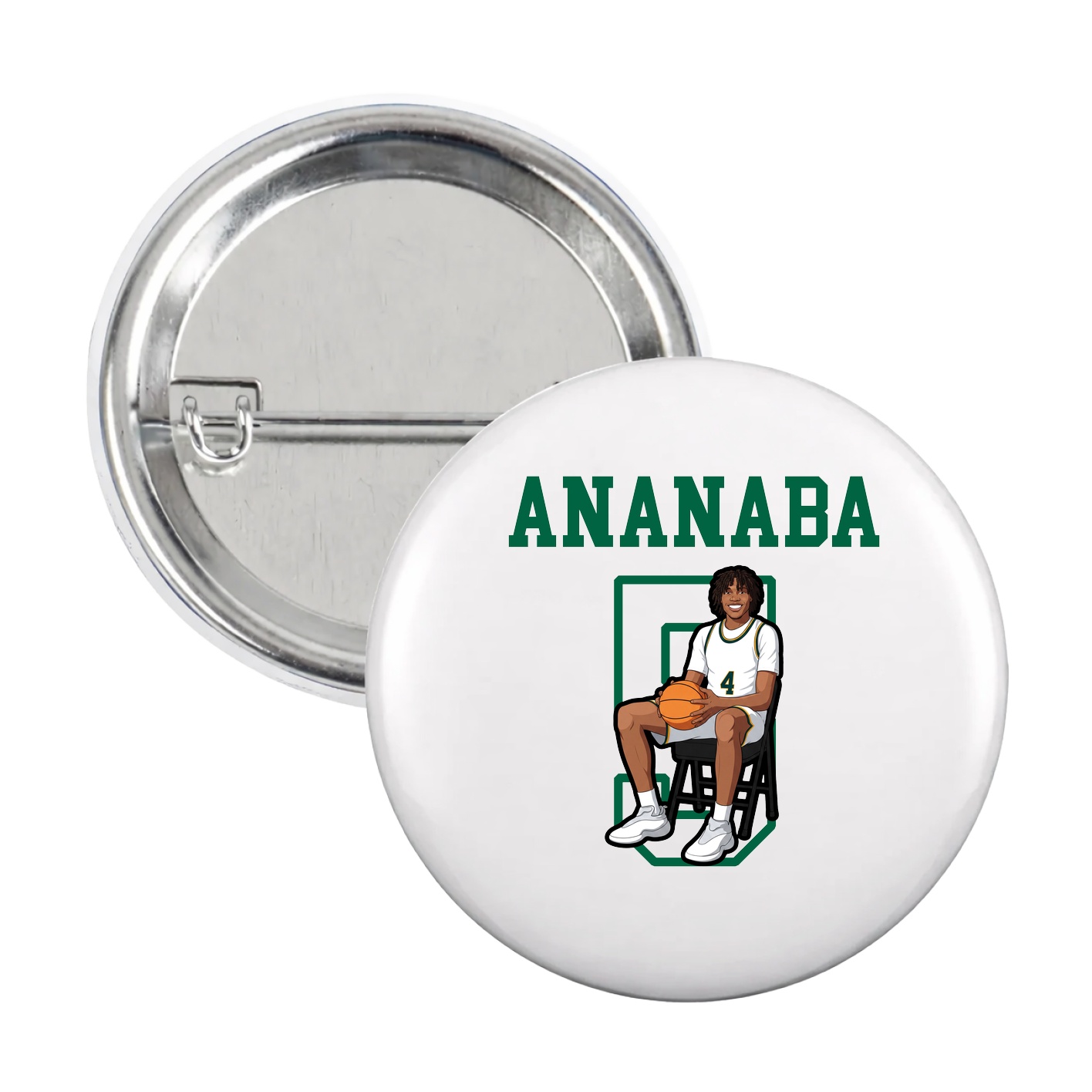 Game Day Button — Shirsey in White