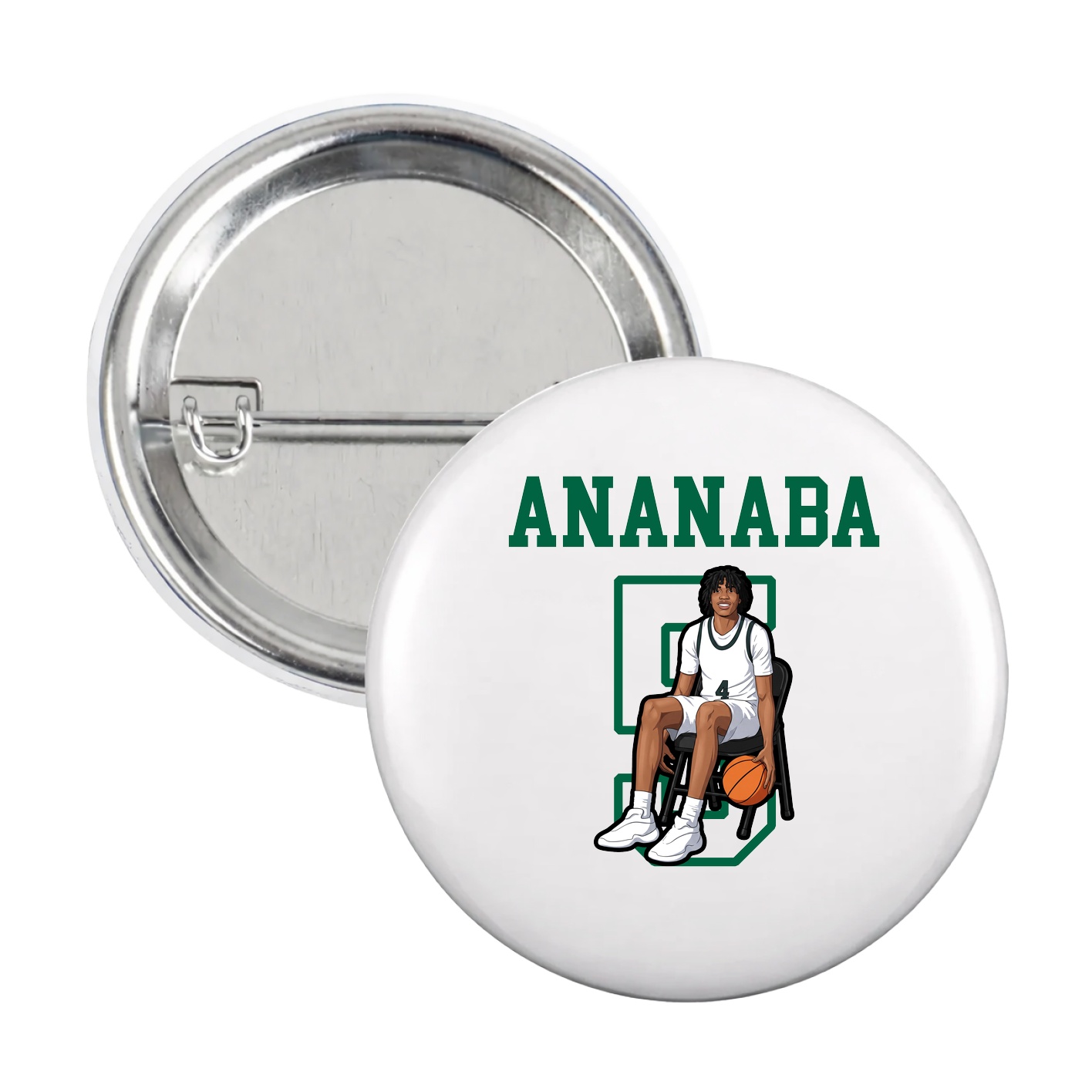 Game Day Button — Shirsey in White