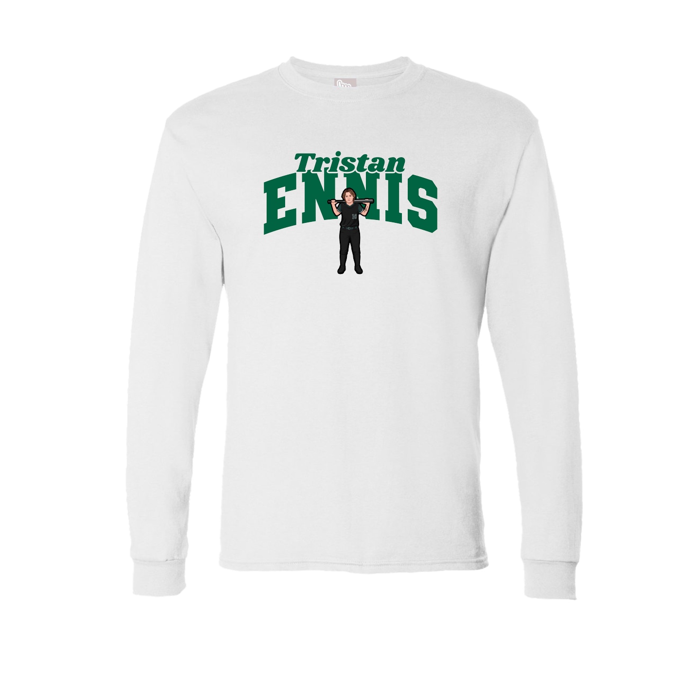 Long Sleeve Tee — Signature Arch in White