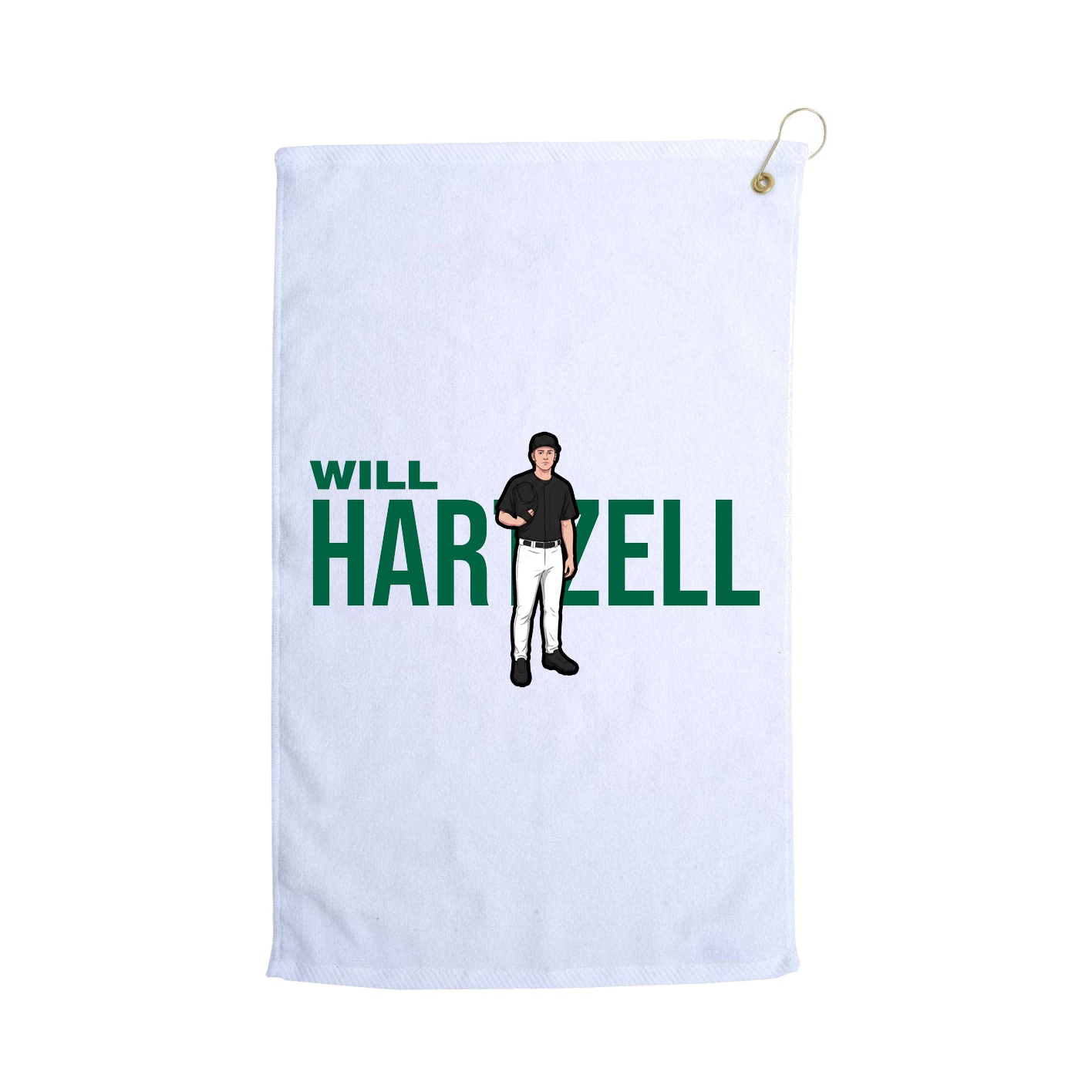 Golf Towel — Player Name in White