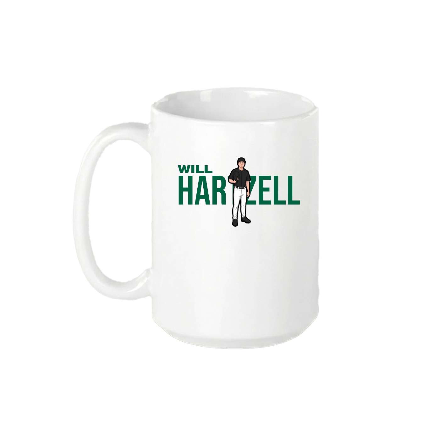 15oz Coffee Mug — Player Name in White