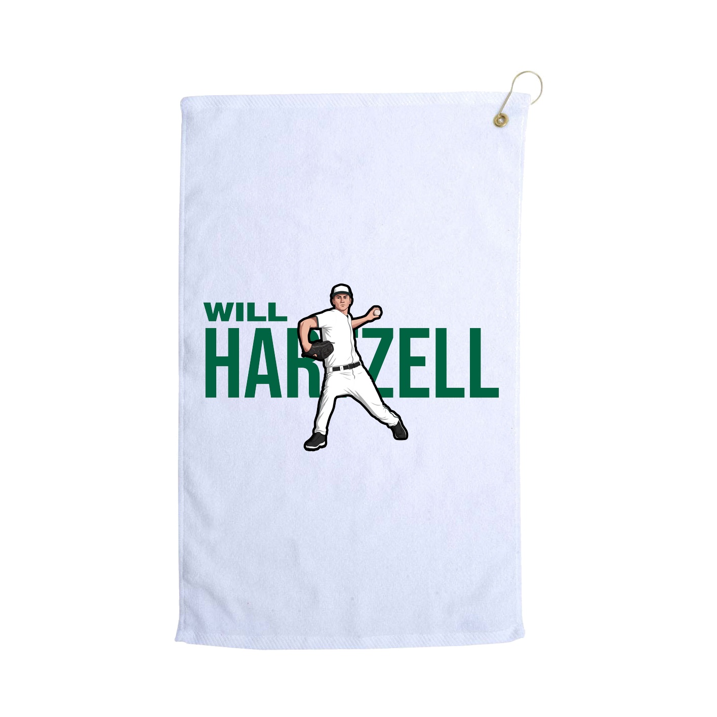 Golf Towel — Player Name in White