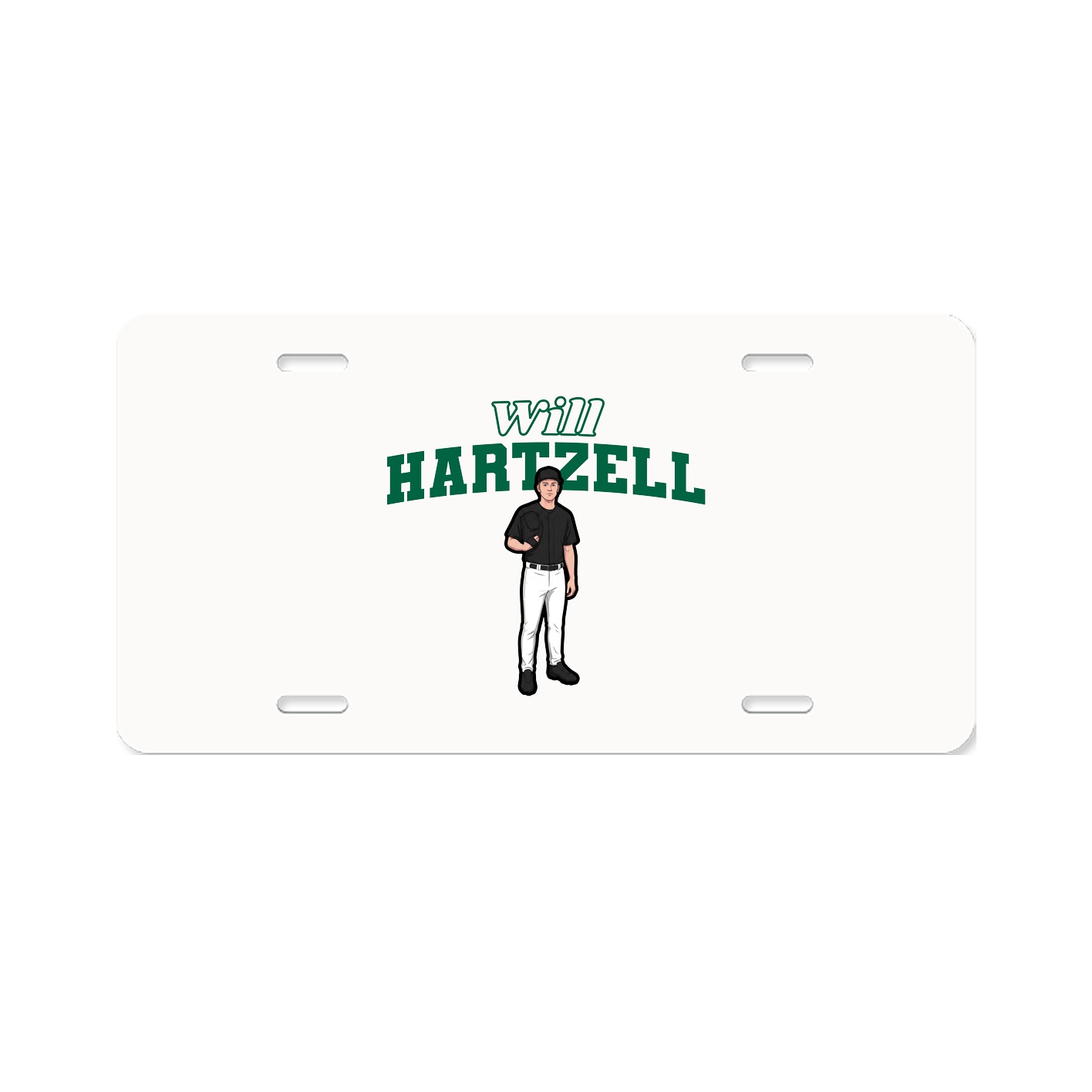 License Plate — Name Arch in Classic