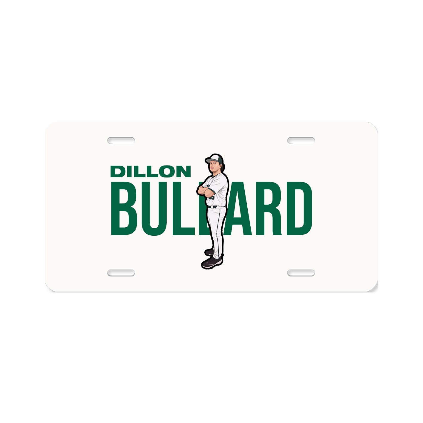 License Plate — Player Name in Classic