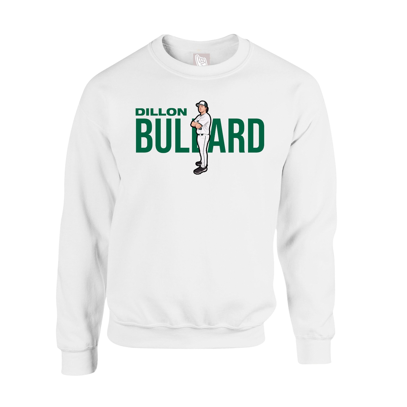 Fleece Crew — Player Name in White