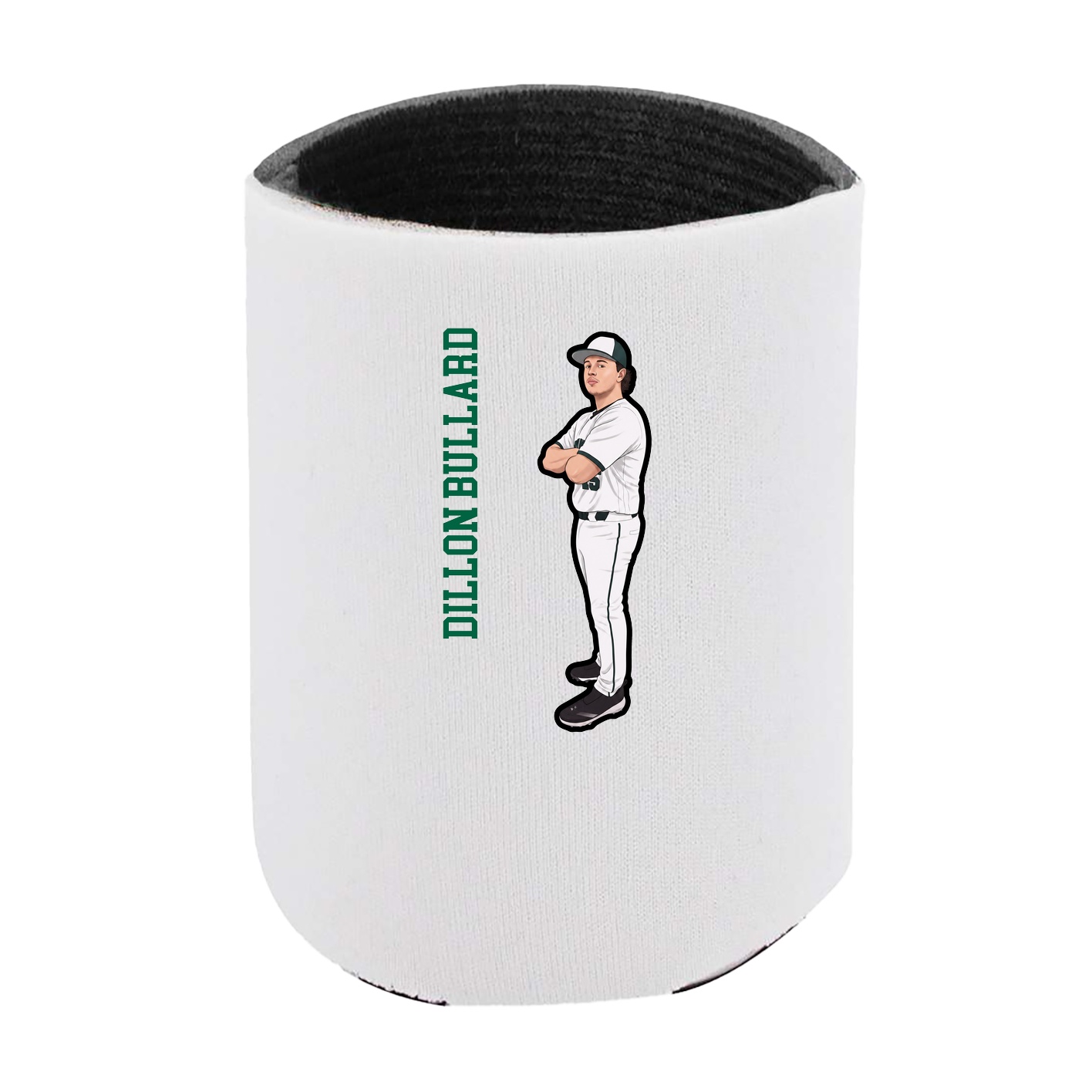 Can Holder — Name Vertical in White