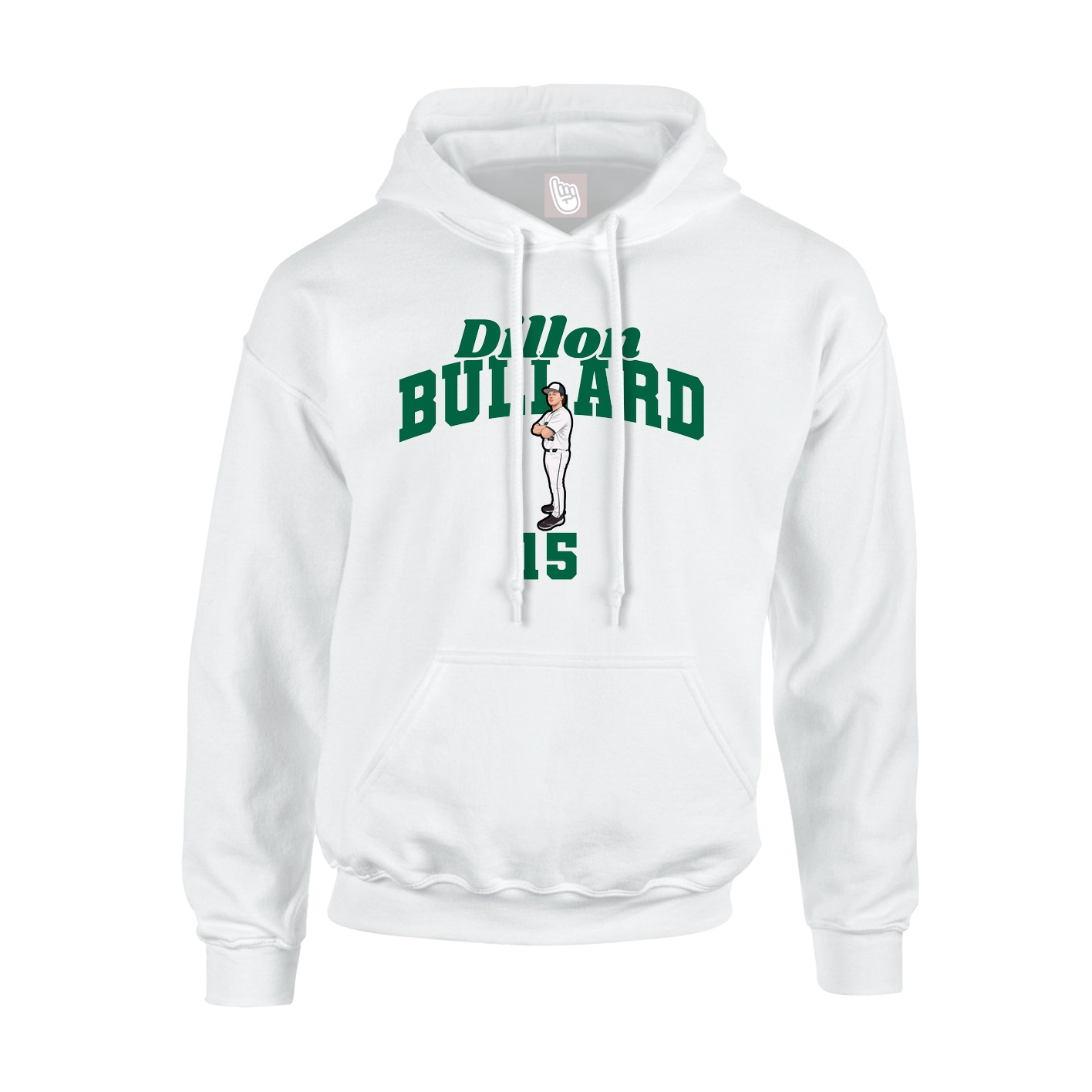 Hoodie — Signature Arch in White