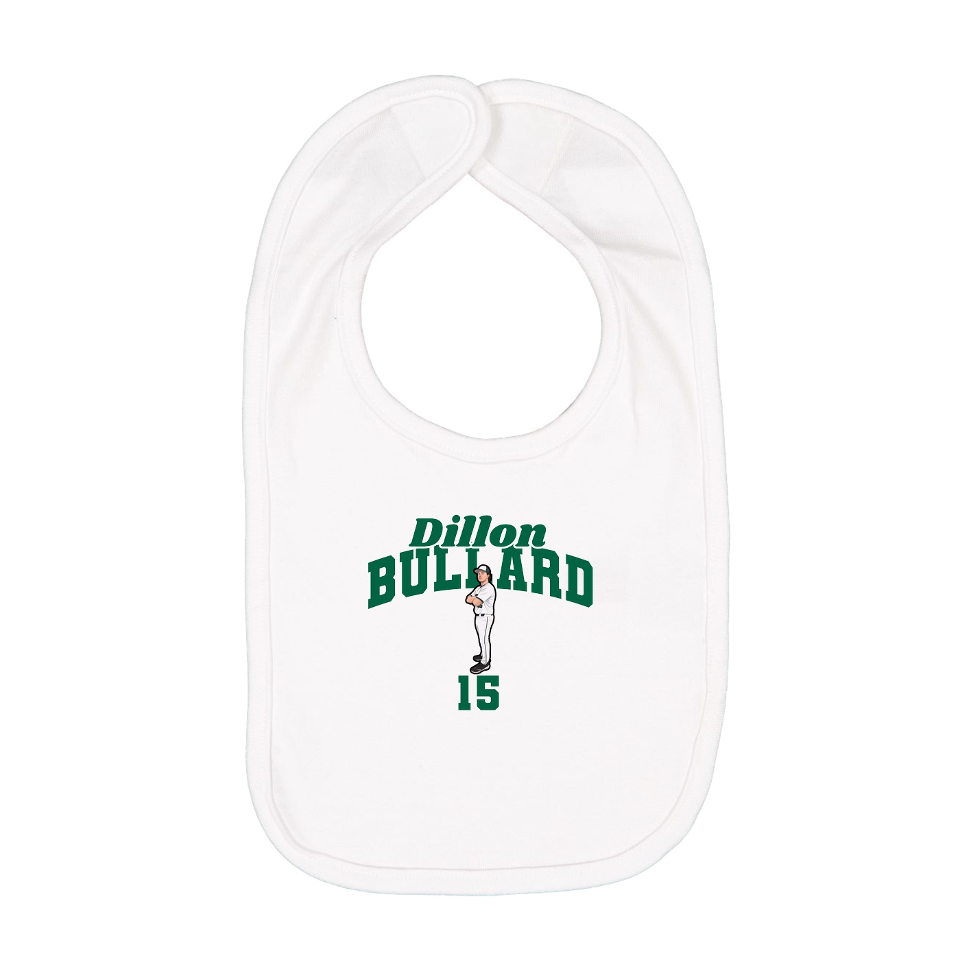 Infant Bib — Signature Arch in White