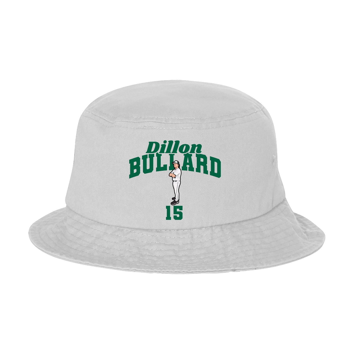 Bucket Cap — Signature Arch in White