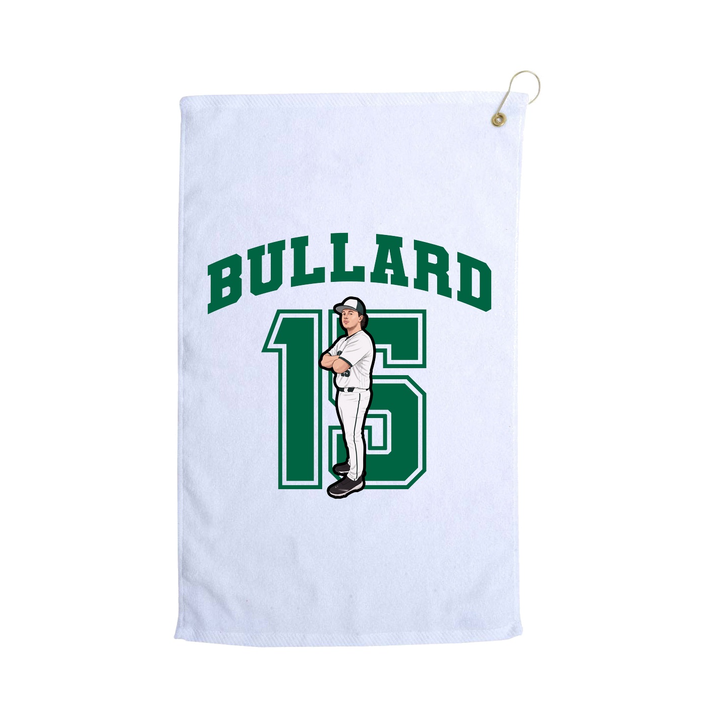 Golf Towel — Number in White