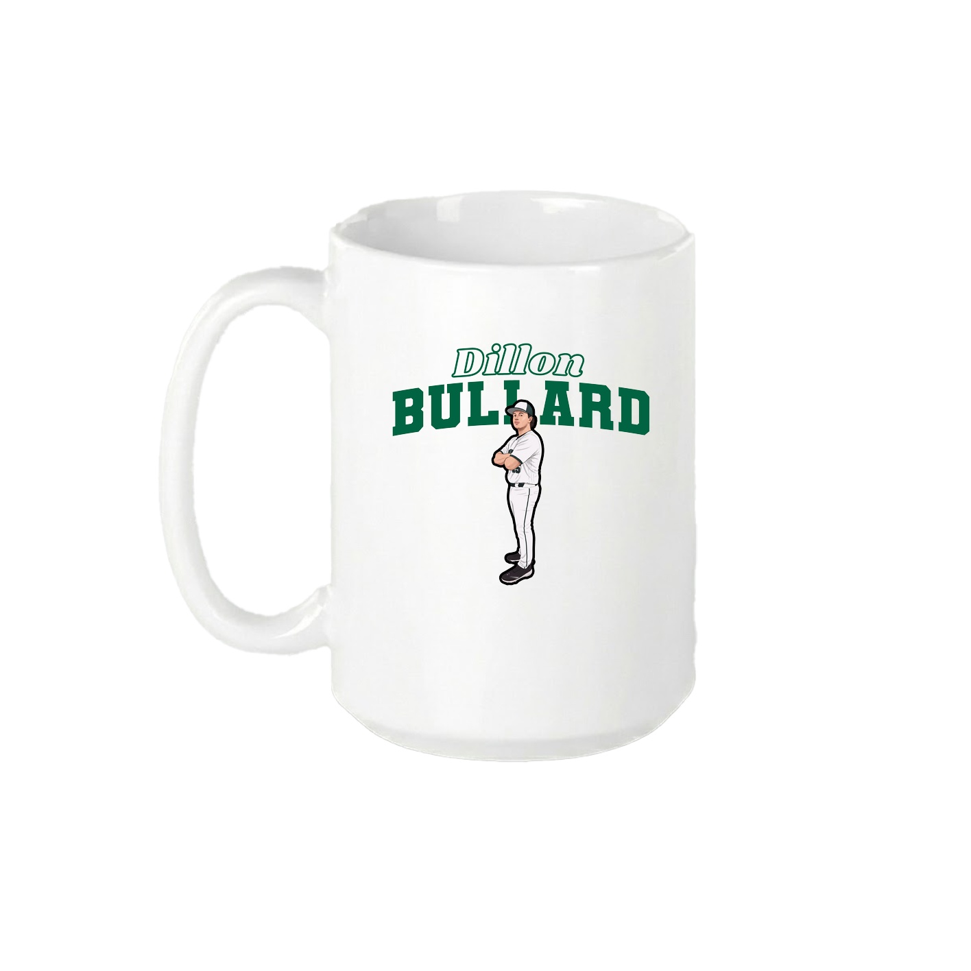 15oz Coffee Mug — Name Arch in White