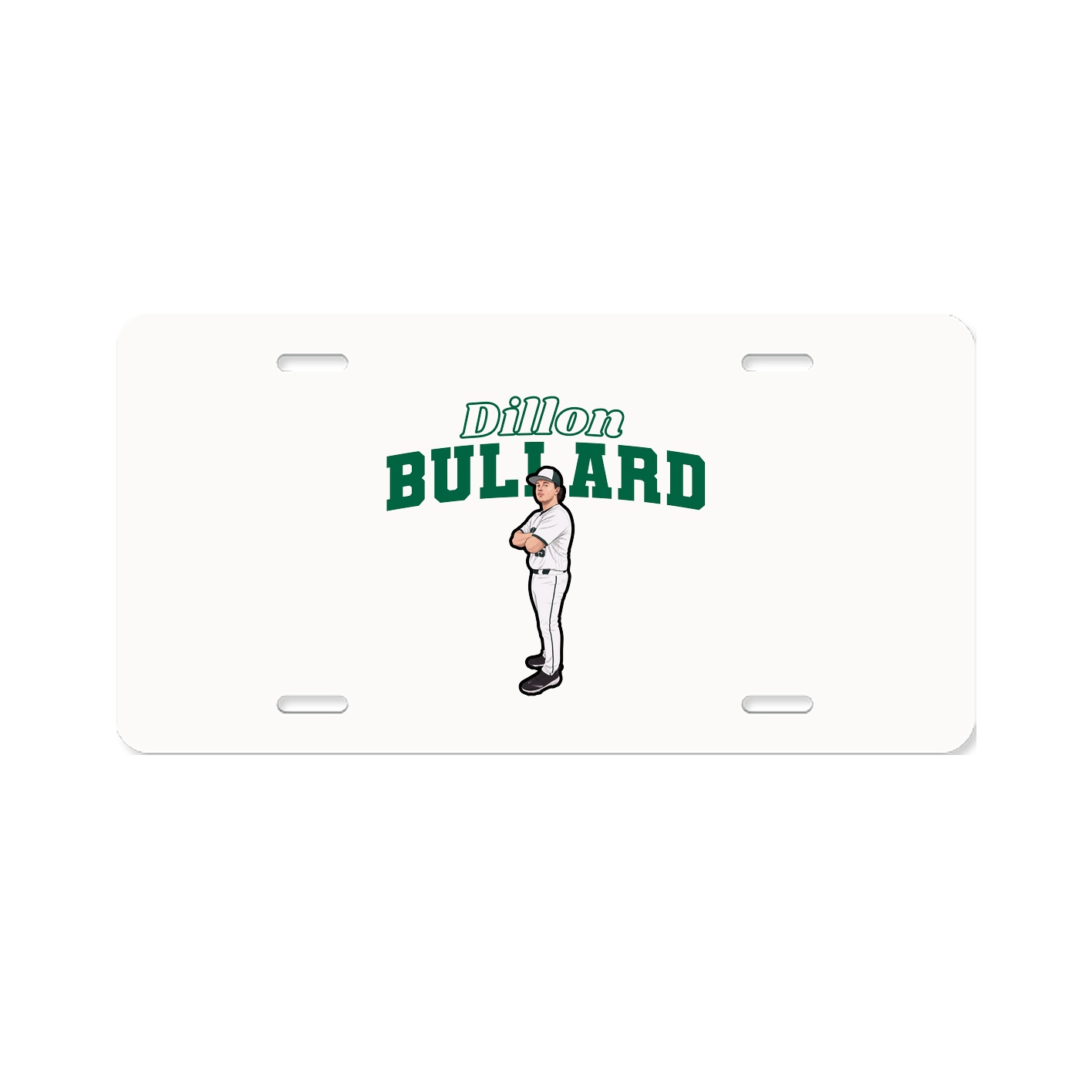 License Plate — Name Arch in Classic