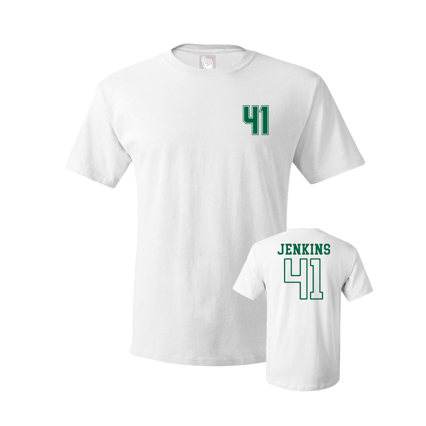 Youth Tee — Chest Back in White