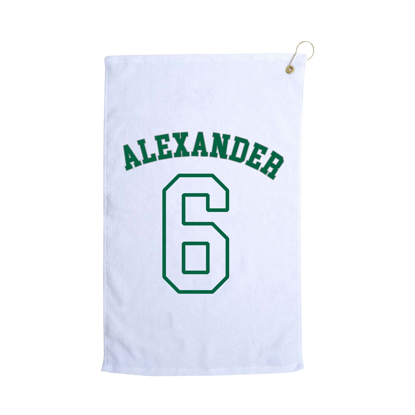 Golf Towel — Shirsey Arch in White