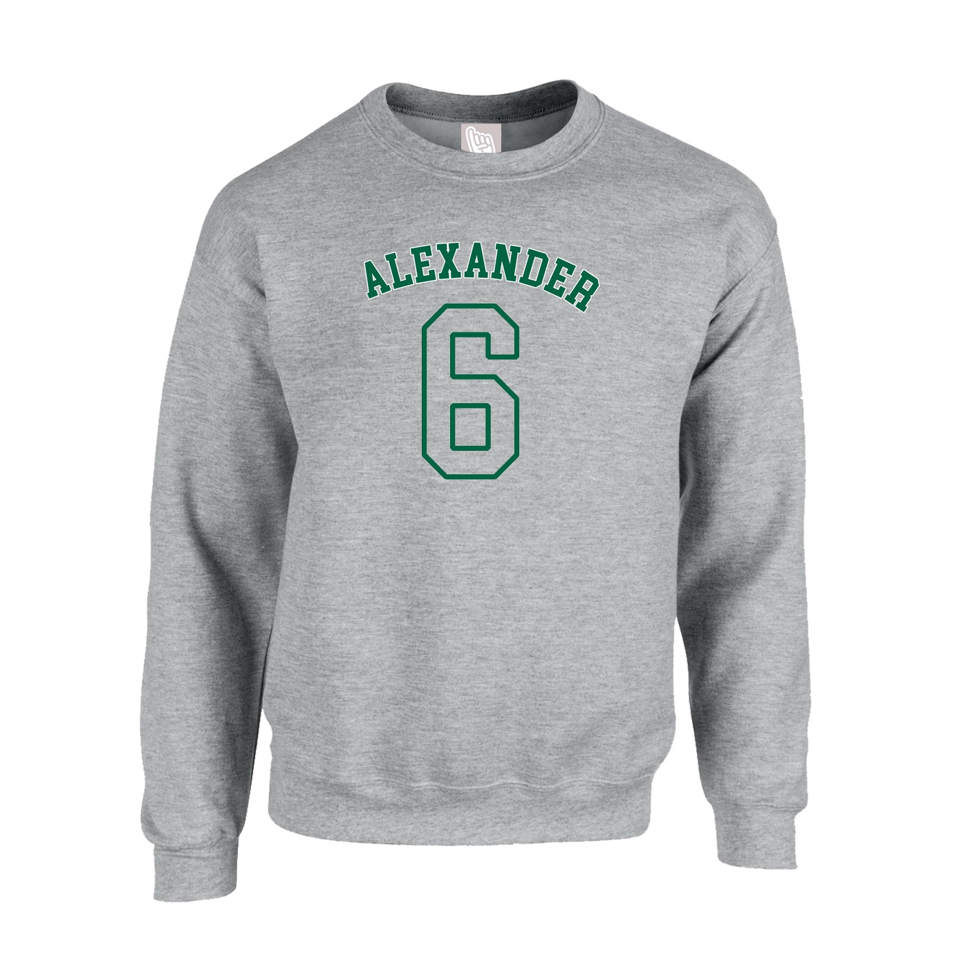 Fleece Crew — Shirsey Arch in Grey