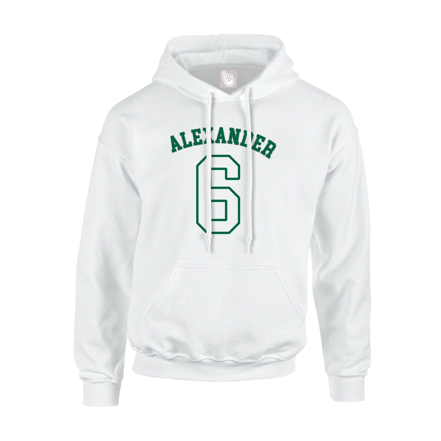 Youth Hoodie — Shirsey Arch in White