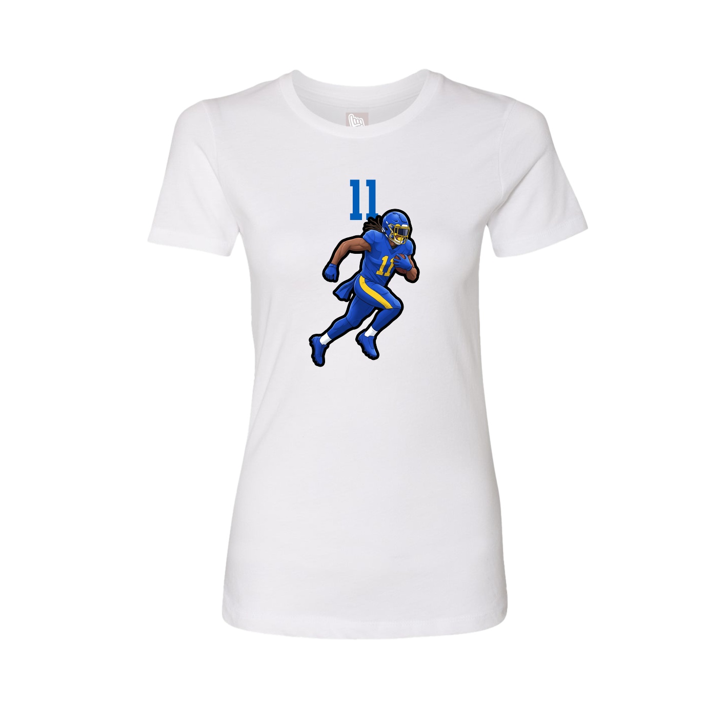 Womens Tee — Number Top in White