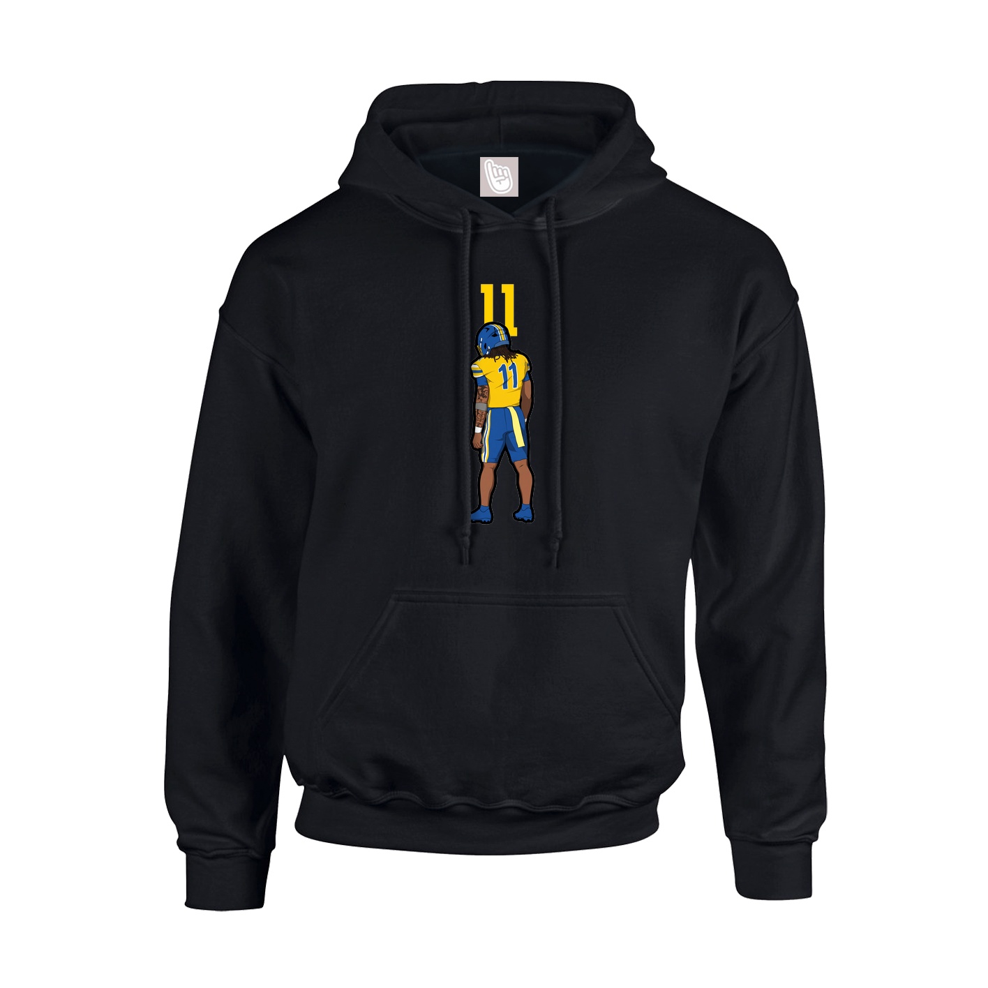 Hoodie — Number Top in Black