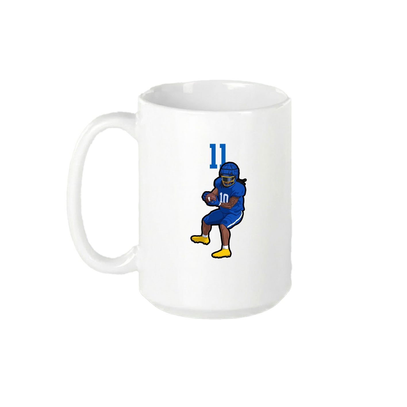15oz Coffee Mug — Number Top in White