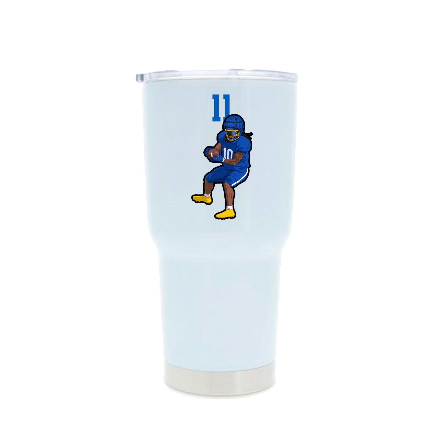 30oz Stainless Steel Tumbler — Number Top in White