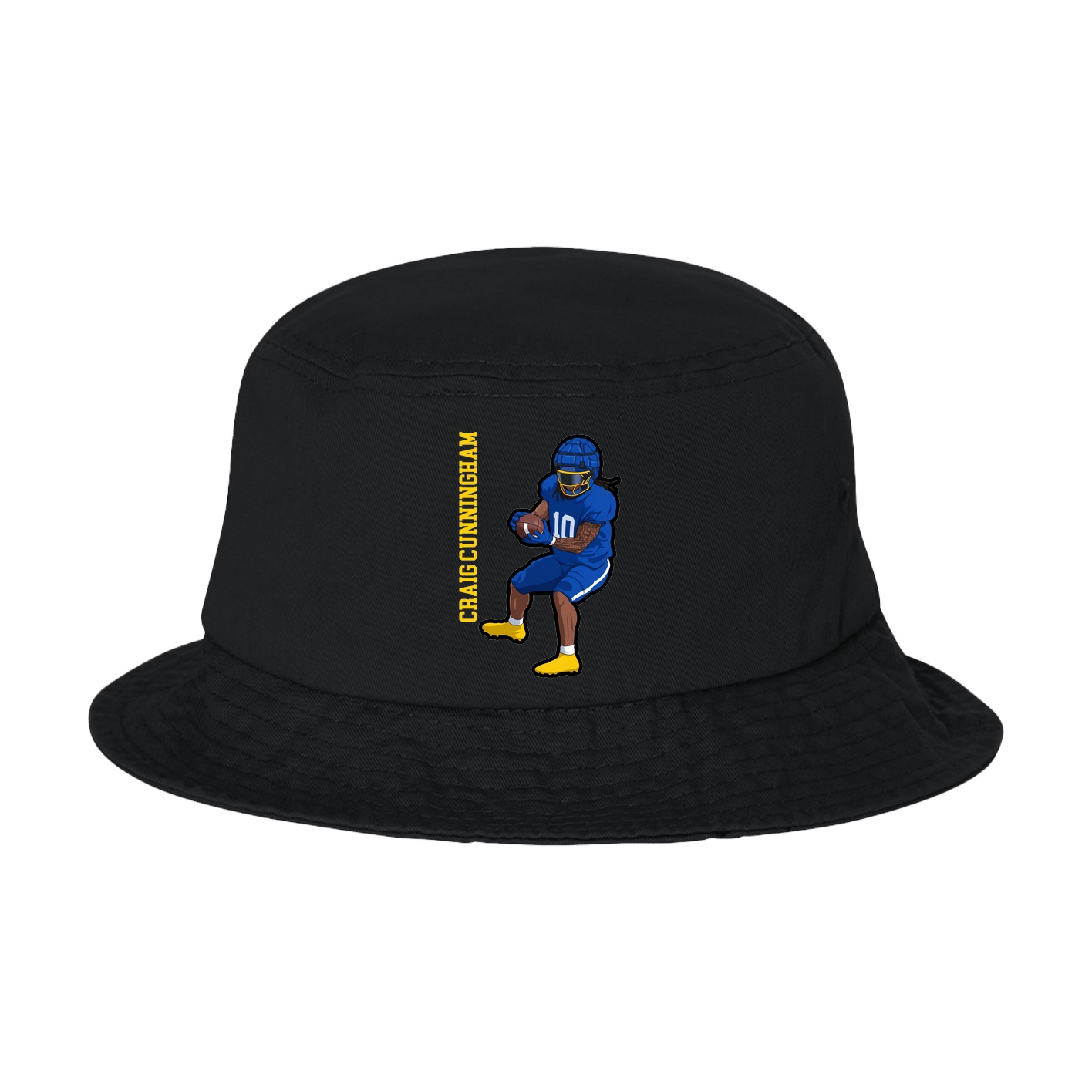 Bucket Cap — Name Vertical in Black