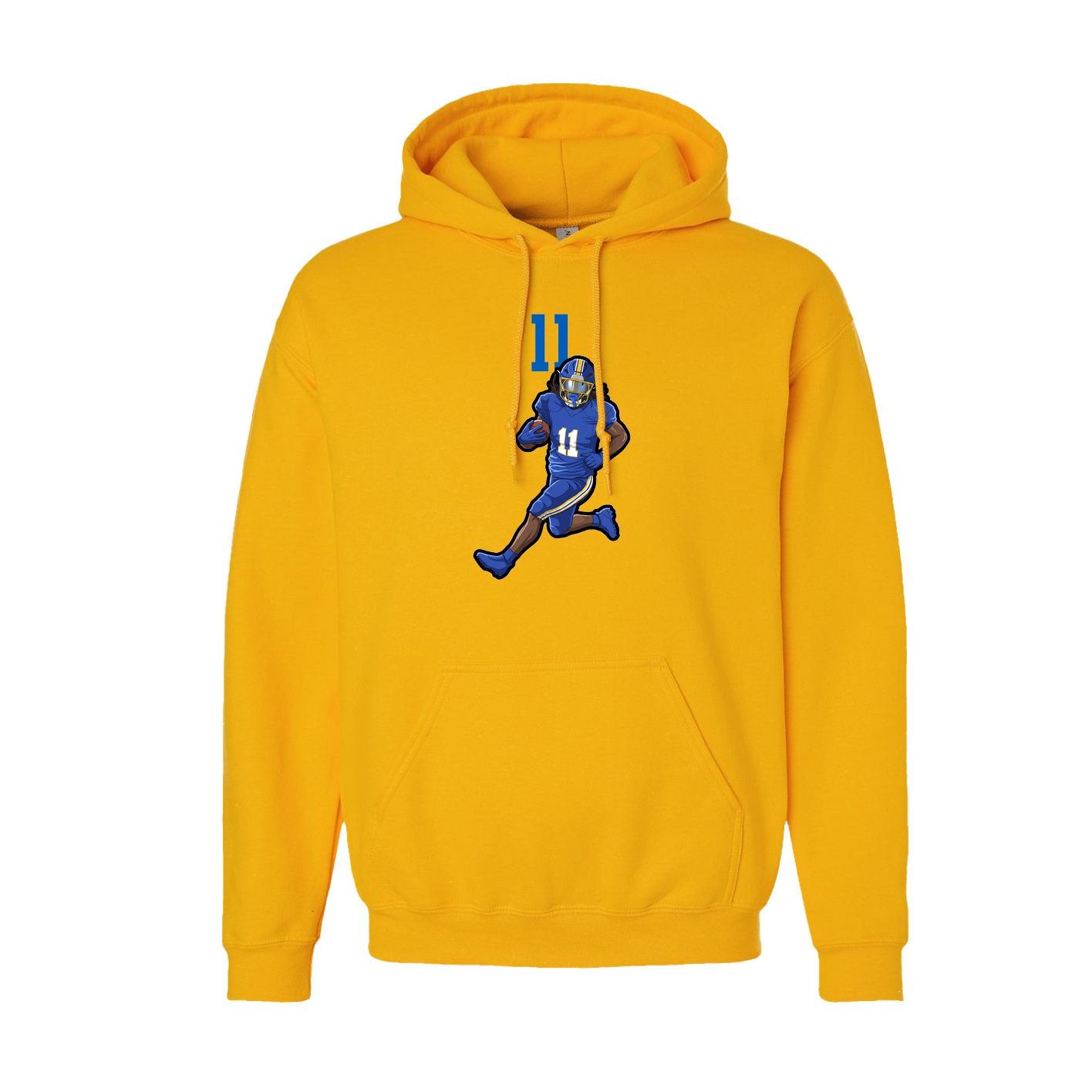 Hoodie — Number Top in Gold