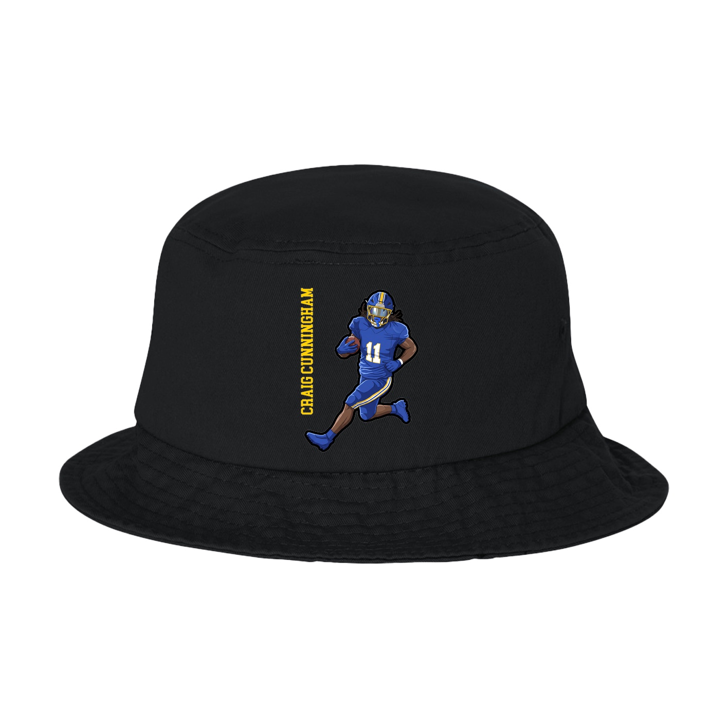 Bucket Cap — Name Vertical in Black