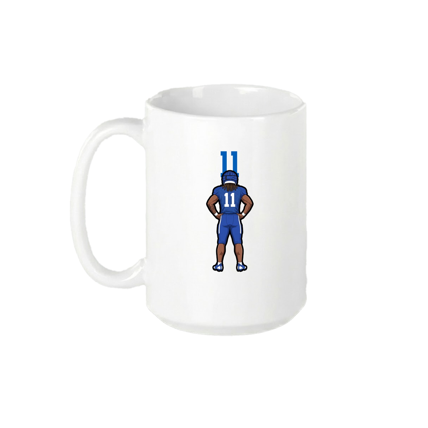 15oz Coffee Mug — Number Top in White