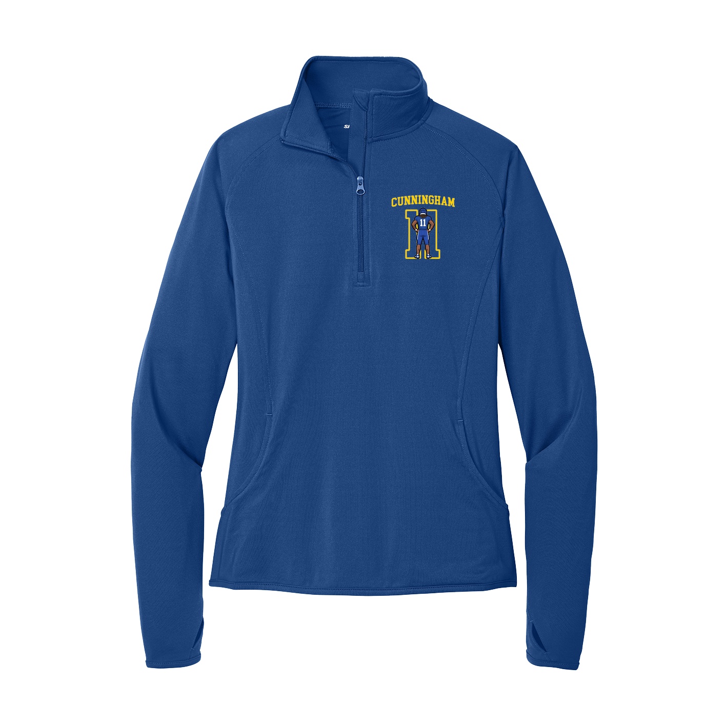 Women's Q-Zip Pullover — Shirsey in Royal