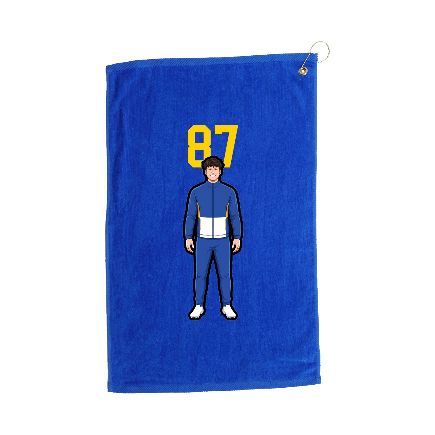 Golf Towel — Number Top in Royal