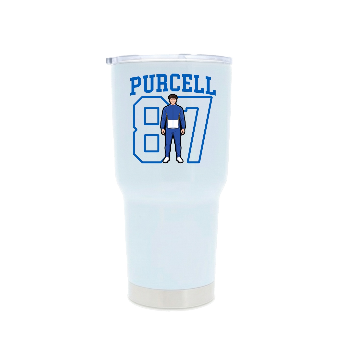 30oz Stainless Steel Tumbler — Shirsey in White