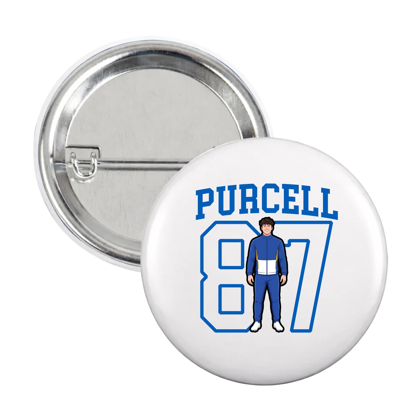 Game Day Button — Shirsey in White