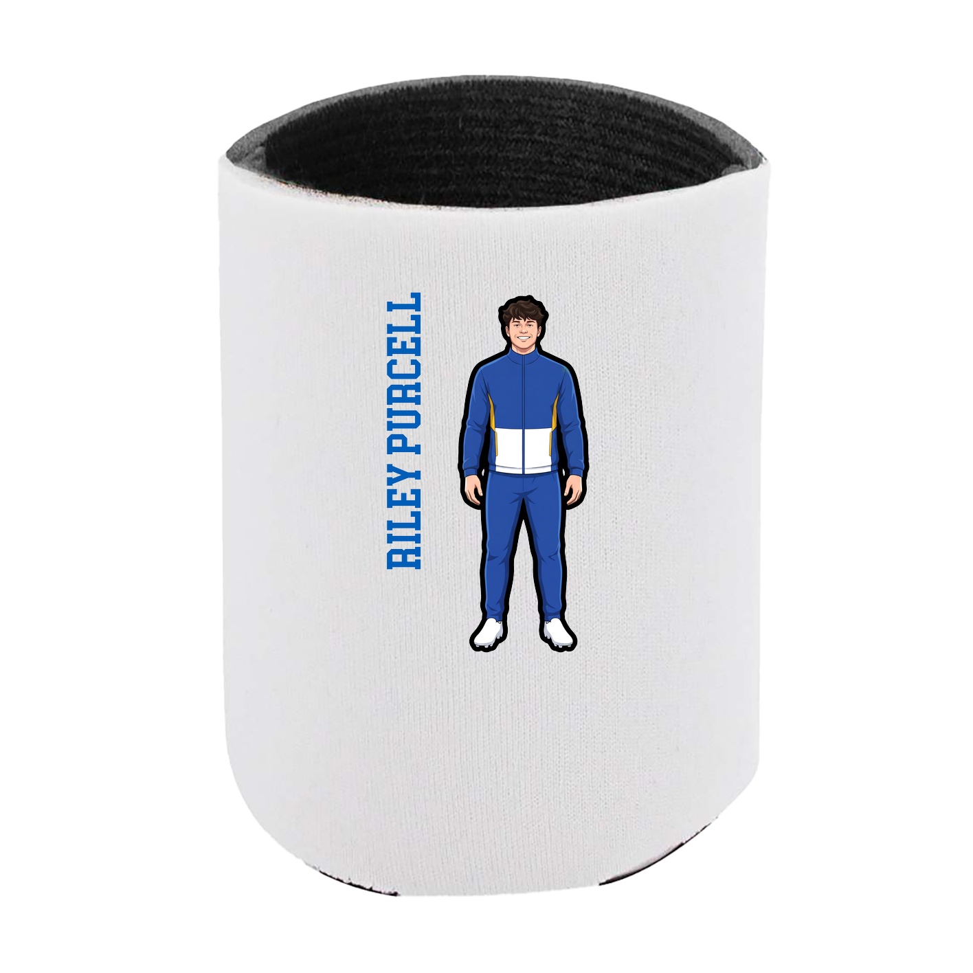 Can Holder — Name Vertical in White