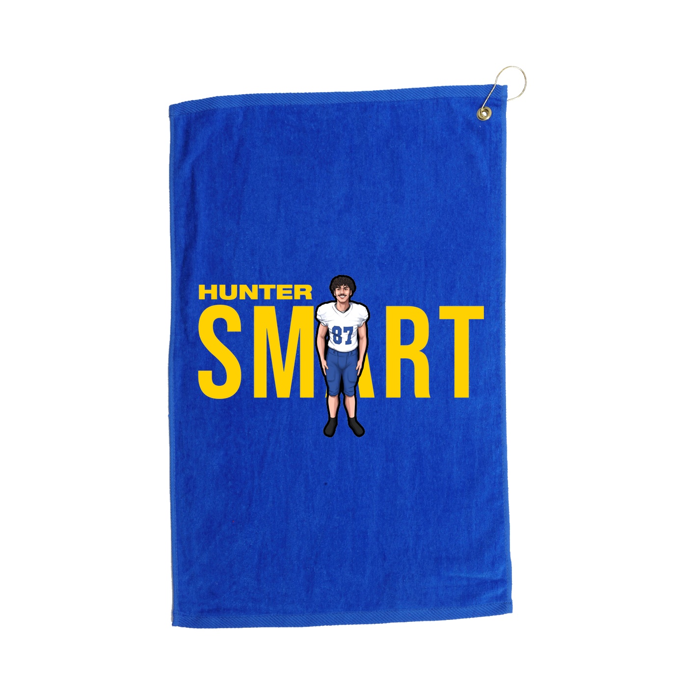 Golf Towel — Player Name in Royal