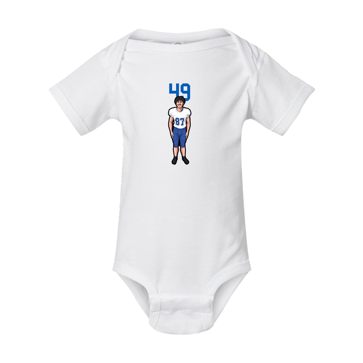 Baby Onesie — Number Top in White