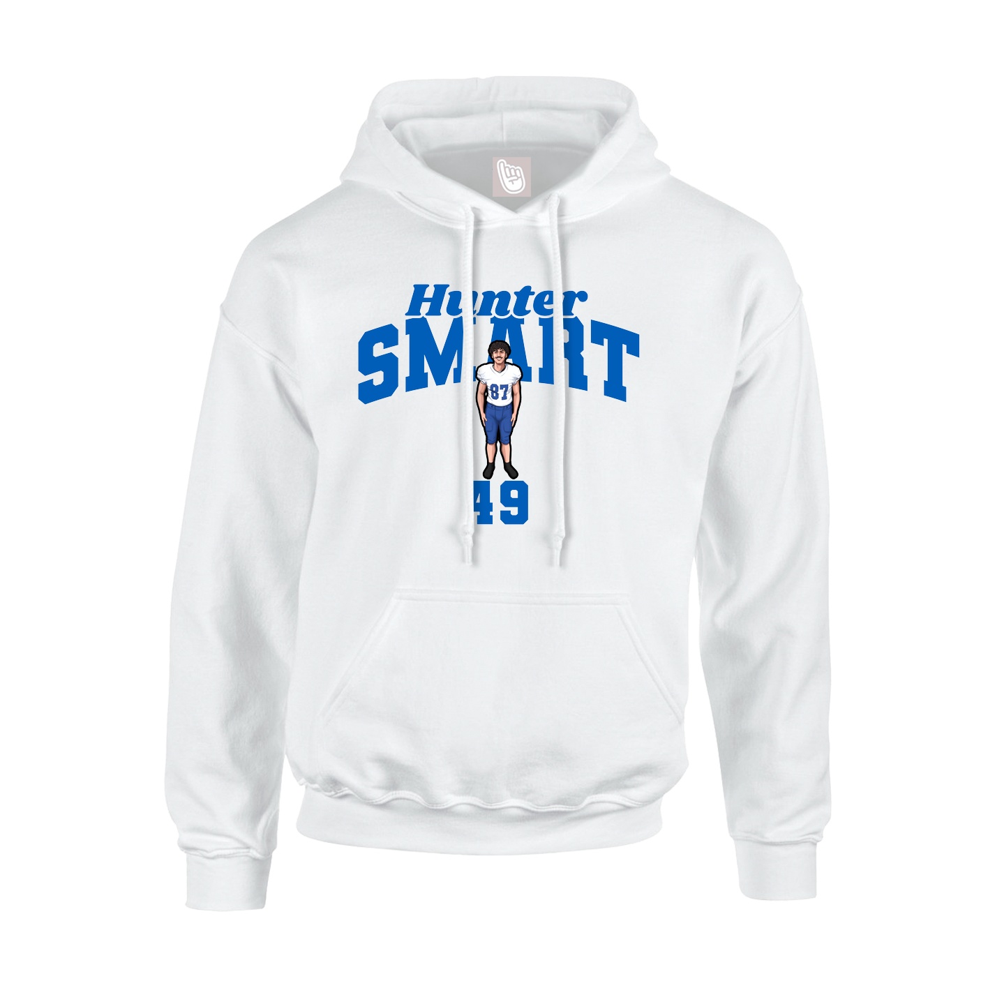 Hoodie — Signature Arch in White
