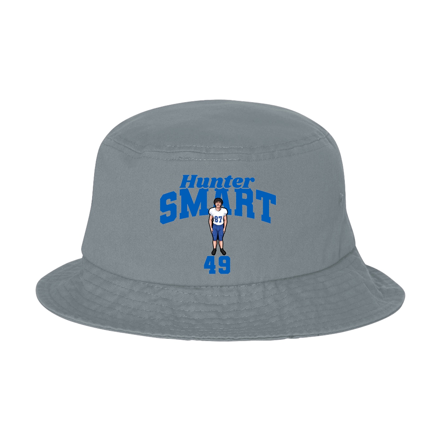 Bucket Cap — Signature Arch in Grey