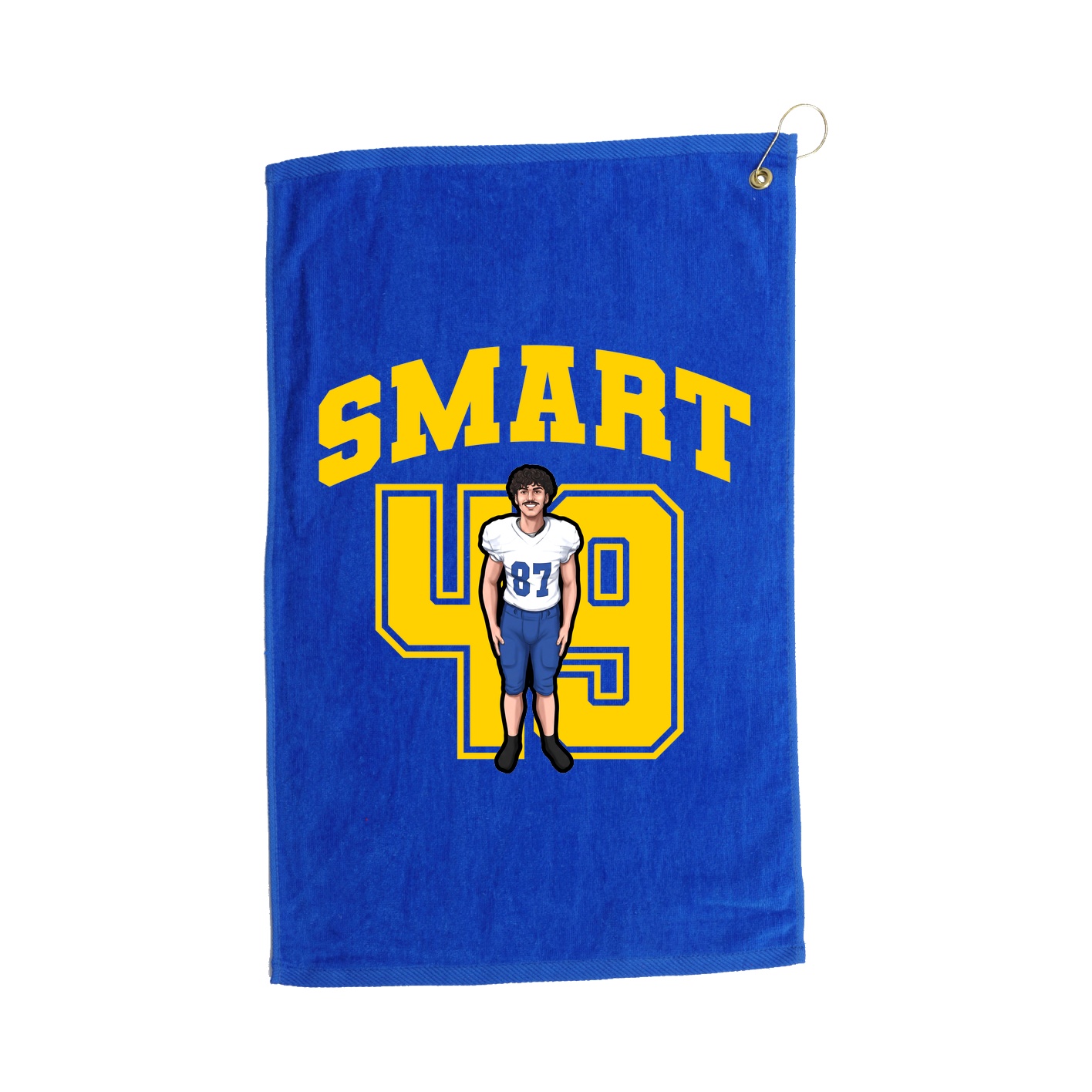 Golf Towel — Number in Royal
