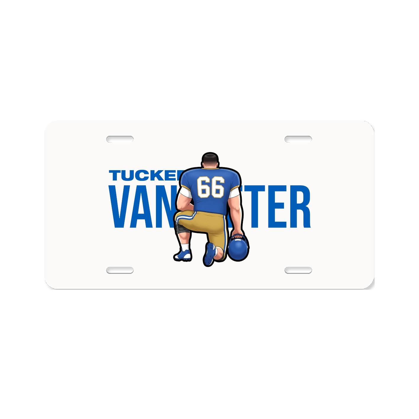 License Plate — Player Name in Classic