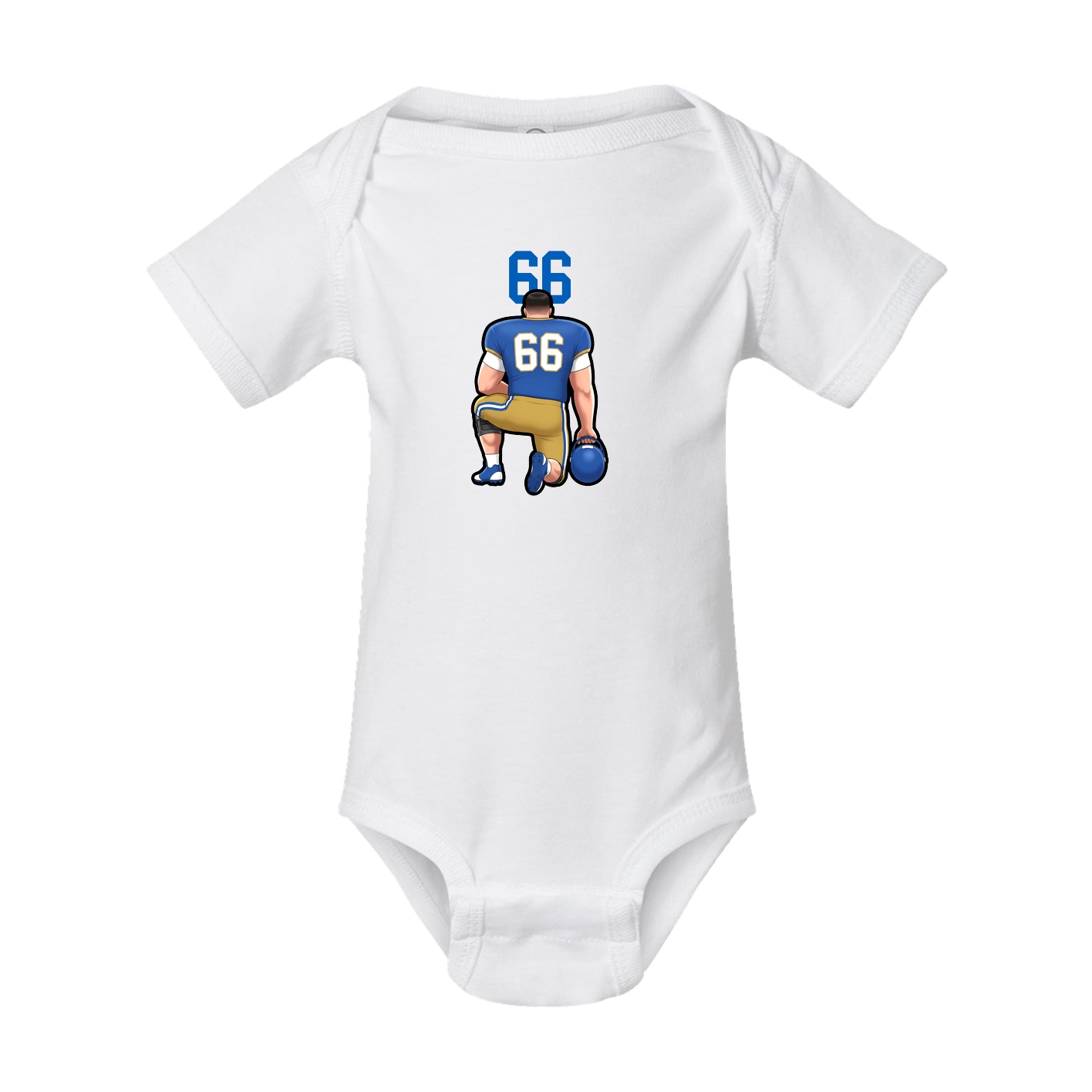Baby Onesie — Number Top in White