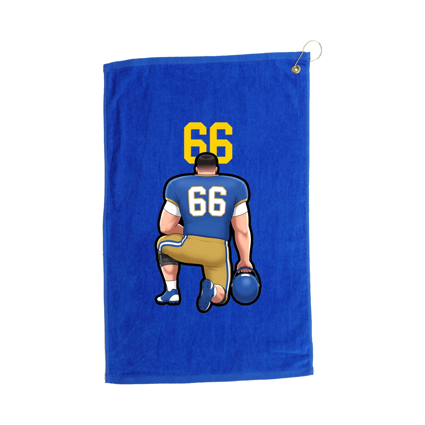 Golf Towel — Number Top in Royal